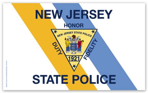 NJSP Headquarters Flag Decal – Troopers United Foundation