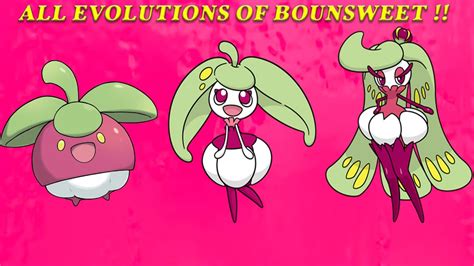 Bounsweet Evolution into Steenee and then into Tsareena in Pokémon ...