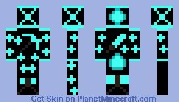 [Minecraftia series] Diamond Golem Minecraft Skin