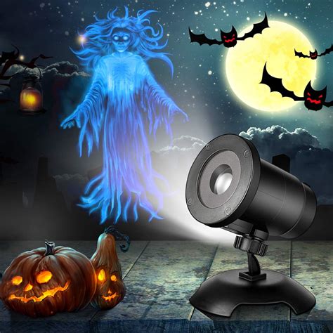 Amazon.com: Halloween LED Projection Lights, Fluttering Female Ghost ...