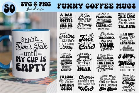 Coffee Mug SVG Bundle, Funny coffee mug svg, Coffee cup svg