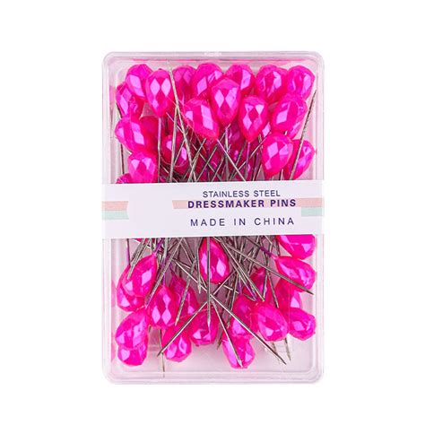 50 Pieces Sewing Pins 2 Inch Straight Pins for Fabric Clothing Design ...