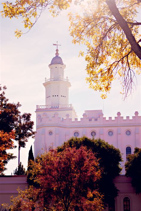 St. George Utah Temple in the Fall