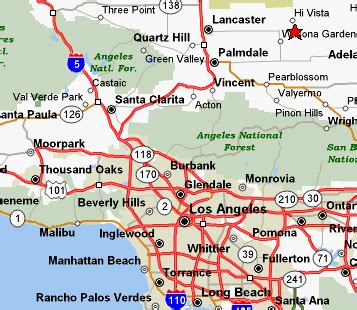 Lancaster, California Map