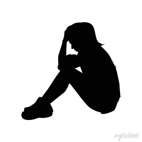 Unhappy Person Clipart Silhouette