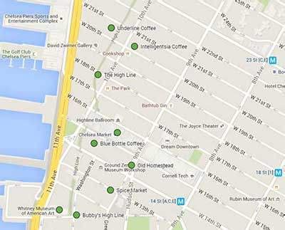 High_Line_Map | CityRover Walks NY