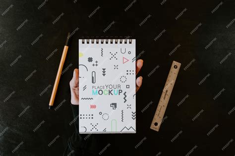 Premium PSD | Realistic notepad mockup design psd