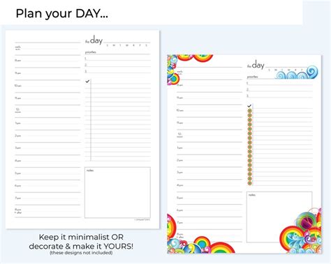 Printable Planner Bundle, Year, Month, Week, Day, Savings, Expenses ...