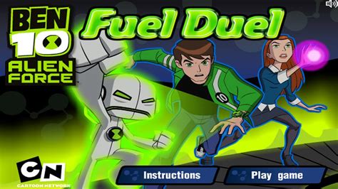 Cartoon Network Games | Ben 10: Alien Force | Fuel Duel - YouTube