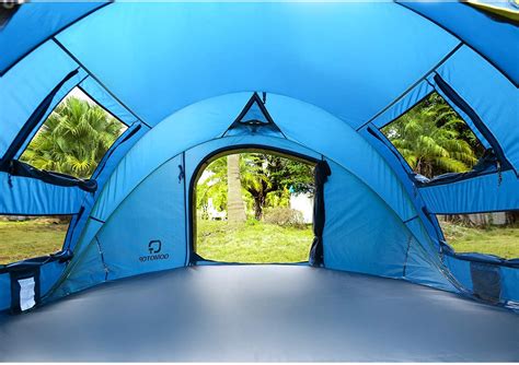 OT QOMOTOP 10 Seconds Set-up 4 Person Pop up Tent, 9.5’×7’ with 50 ...