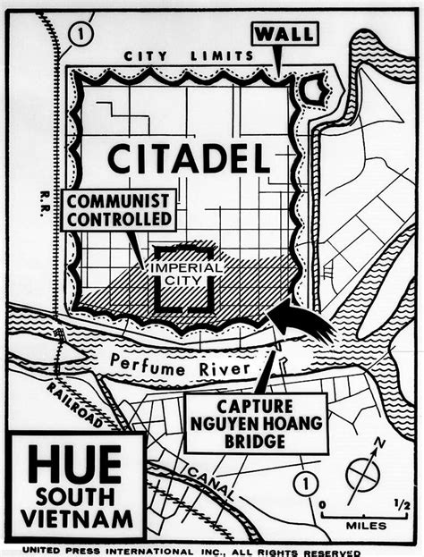 HUE MAP 1968 - Map Illustrating Forces in the South Vietna… | Flickr