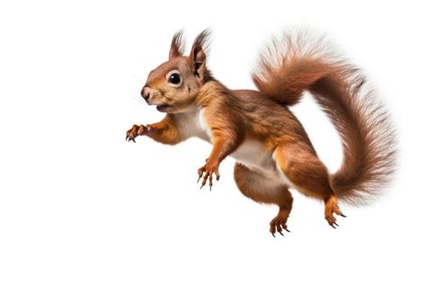 Squirrel jumping animal rodent mammal. | Free Photo - rawpixel