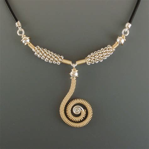 Silver and Gold Necklace - BJChristian Designs Jewelry - Beauty For ...