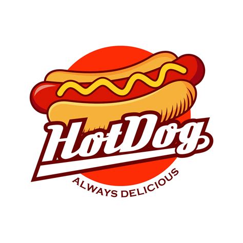 Hot Dog Logo Vector Illustration 7923025 Vector Art at Vecteezy