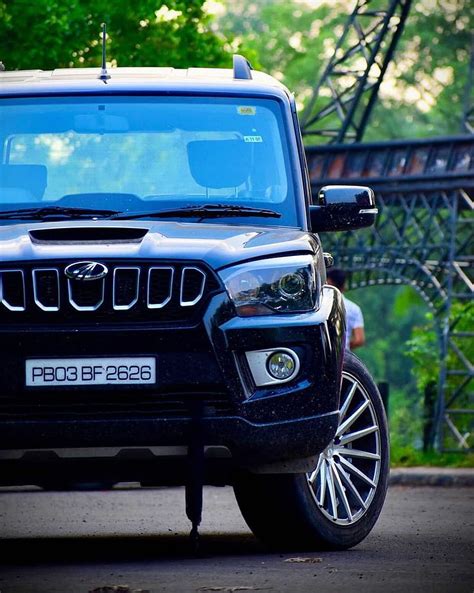 Baby, Mahindra, car, black lover, Black, scorpio, scorpion, HD phone ...