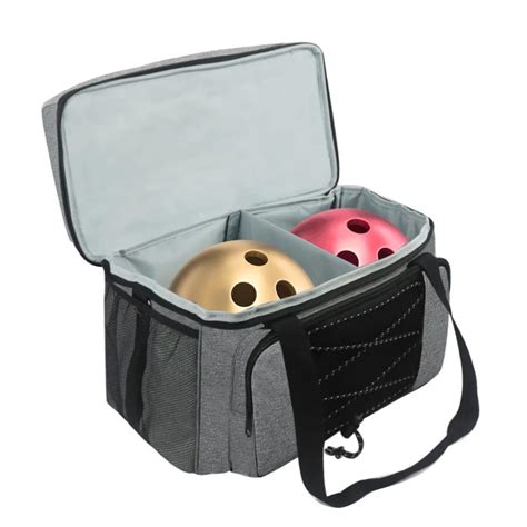 Bowling Bag For 2 Balls Portable Bowling Tote Bag With Padded Ball ...