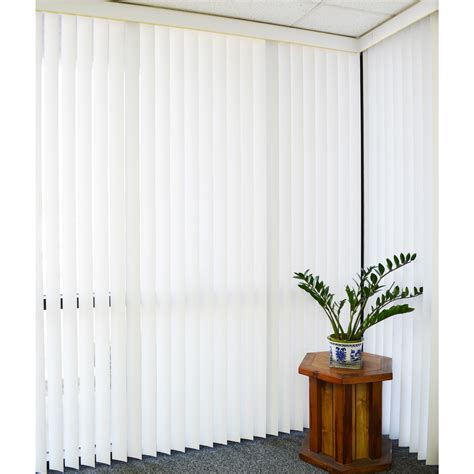 DALIX PVC Vertical Blind Replacement Slats Curved Smooth White 82.5 x 3 ...