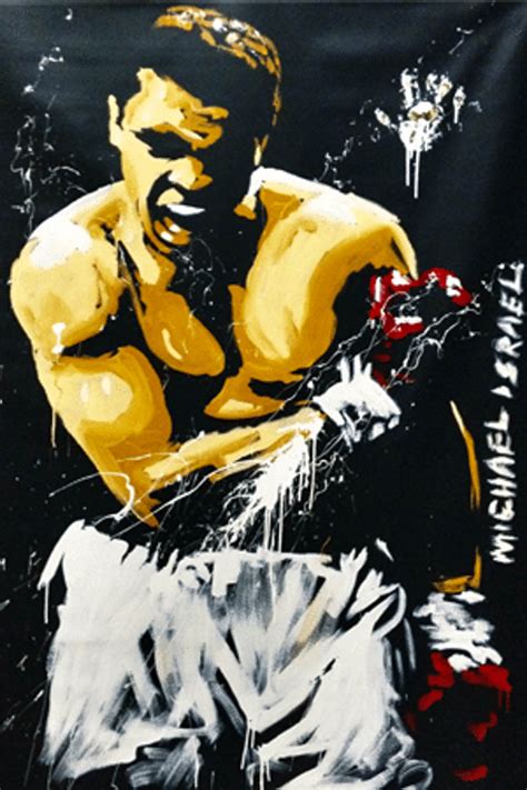 Artist Michael Israel's Painting Of Muhammad Ali, The Greatest!