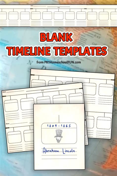 Free Printable Blank Timeline Templates For History - PK1Kids