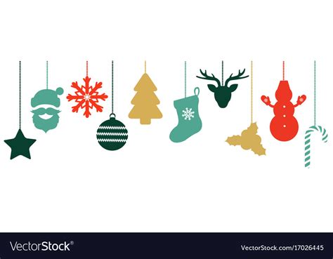 Christmas border Royalty Free Vector Image - VectorStock