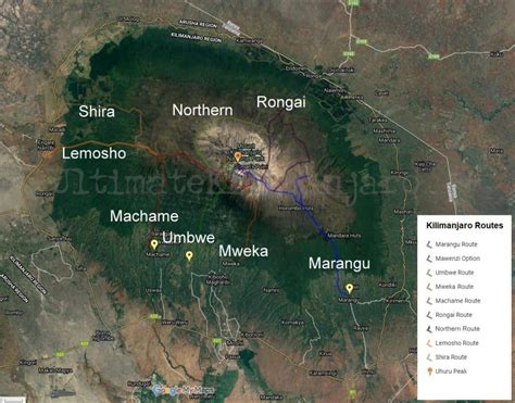 Mt Kilimanjaro In Map - Bobbie Stefanie