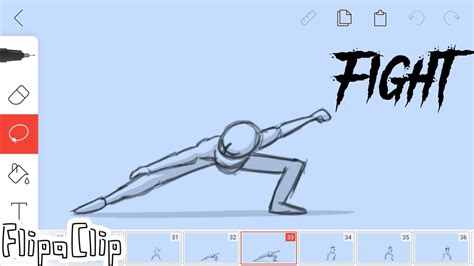 How to Animate Fight scene in Flipaclip #fight - YouTube