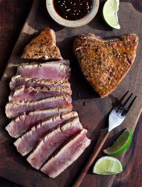 Descubrir 76+ imagen tuna steak receta - Abzlocal.mx