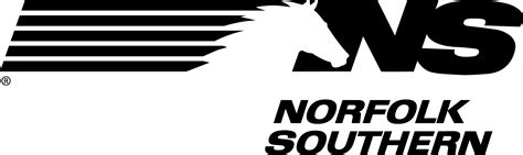 Norfolk Southern Horse Racing Club Logo in Black and White