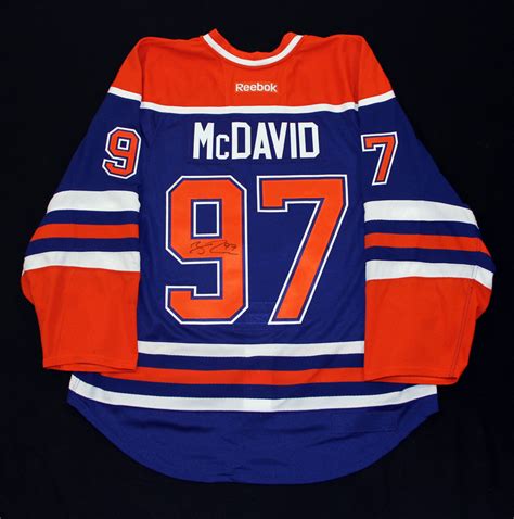 Connor McDavid #97 - Autographed 2015-16 Rookie Season Edmonton Oilers ...