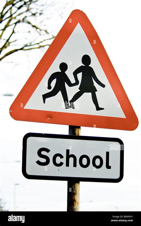 School Crossing Road Sign