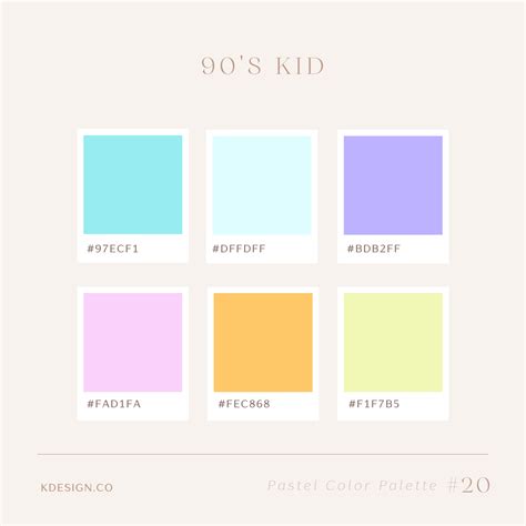 21 Beautiful Pastel Color Palette Examples with Color Codes