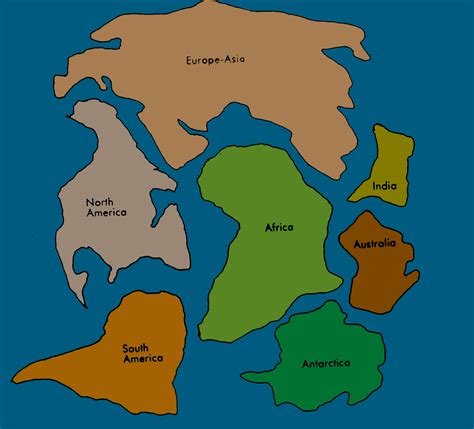 Pangea, the supercontinent | Pangaea puzzle, Geography for kids, Continents