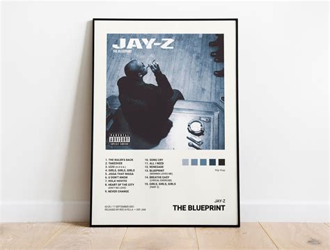 Jay-Z - The Blueprint Album Cover Poster | Architeg Prints