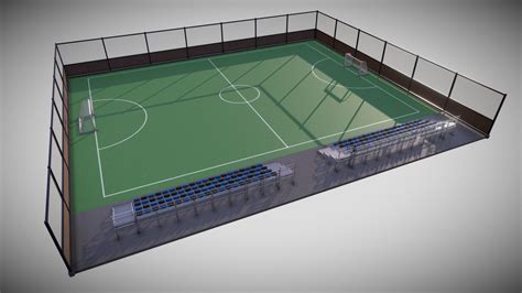 Mini football / soccer pitch - Buy Royalty Free 3D model by filthycent ...