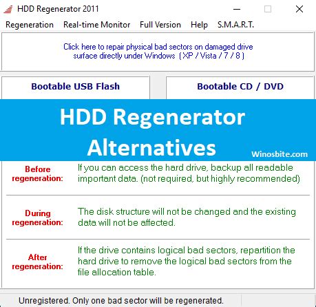 HDD Regenerator Alternatives for Windows