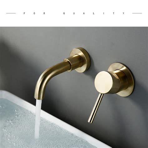 Wall Mounted Brass Bathroom Faucet - Decoratormall