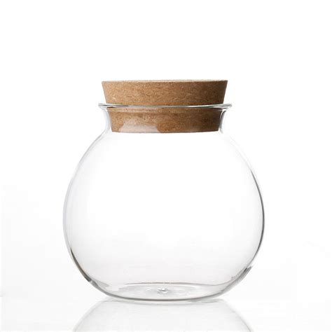 500ml Borosilicate Glass Kitchen Storage Jars Spherical Round Food ...