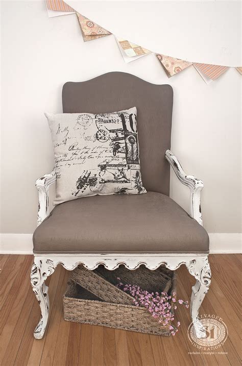 Painting Fabric with Chalk Style Paints: Granny Chair Makeover ...