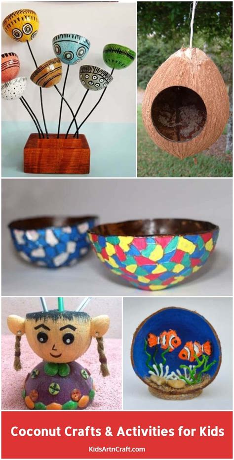 Coconut Crafts & Activities for School - Kids Art & Craft