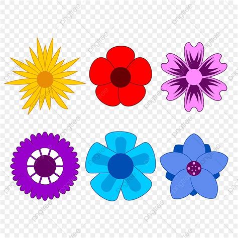 Flower Plant Vector Colorfull Png, Flower Png, Vector Flower, Flower ...