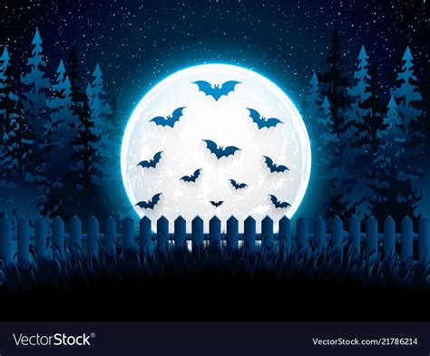 Halloween night background Royalty Free Vector Image