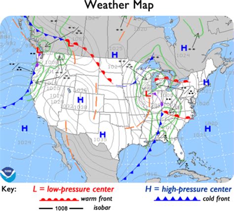 Weather Map Of High And Low Pressure - United States Map