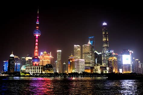 View from "The Bund" Shanghai last night. : r/travel