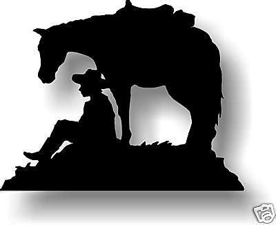 HORSE & COWBOY SILHOUETTE - WESTERN METAL DECOR for Sale ...