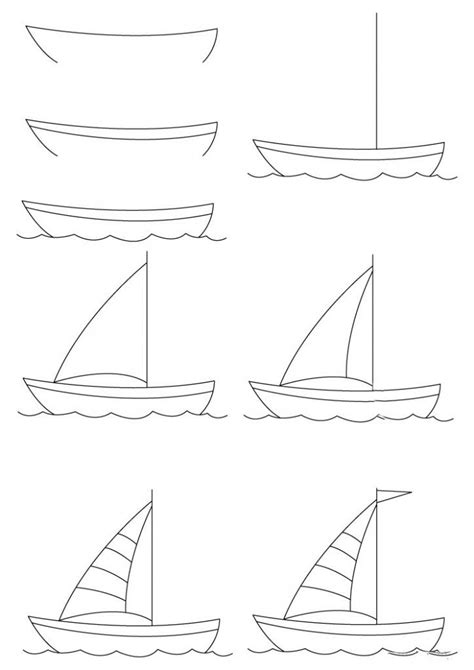 How To Draw A Sailboat Step By Step at Drawing Tutorials