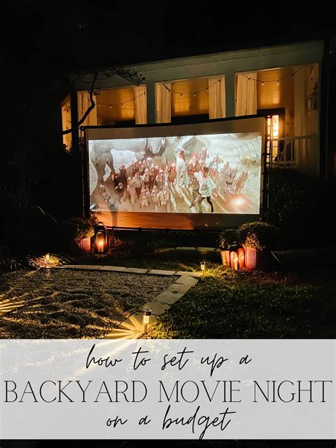 How to Set Up a Backyard Movie Night on a Budget - DESIGN IT. STYLE IT.