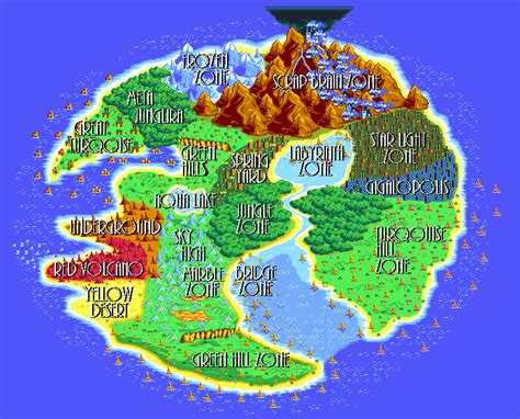 Sonic 1 South Island Map