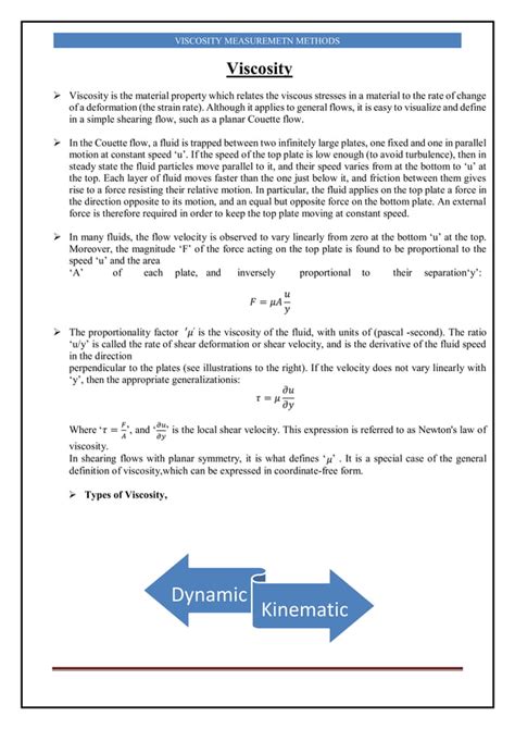 Viscosity measurement methods | PDF