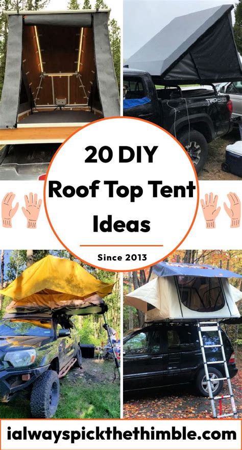 20 Homemade DIY Roof Top Tent Plans Free