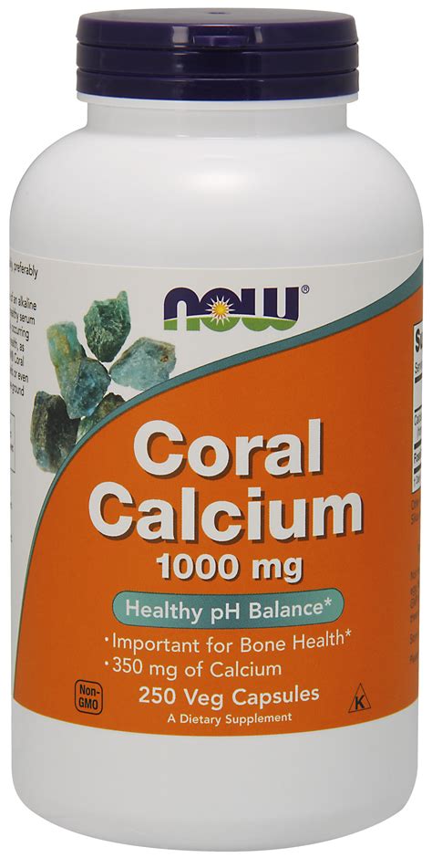 NOW Supplements, Coral Calcium 1,000 mg, Bone Health*, Healthy pH ...